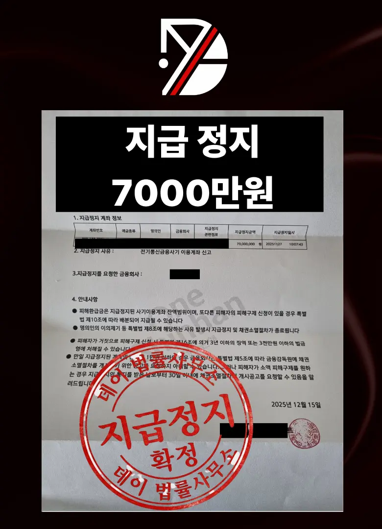 피해구제 7000만 성공 사례